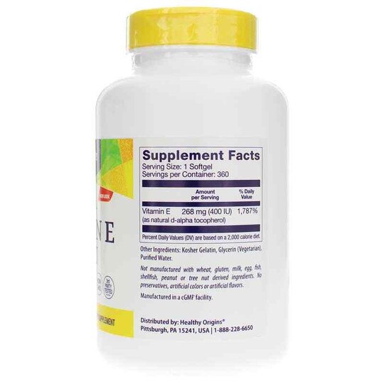 Vitamin E 400 IU, HLO